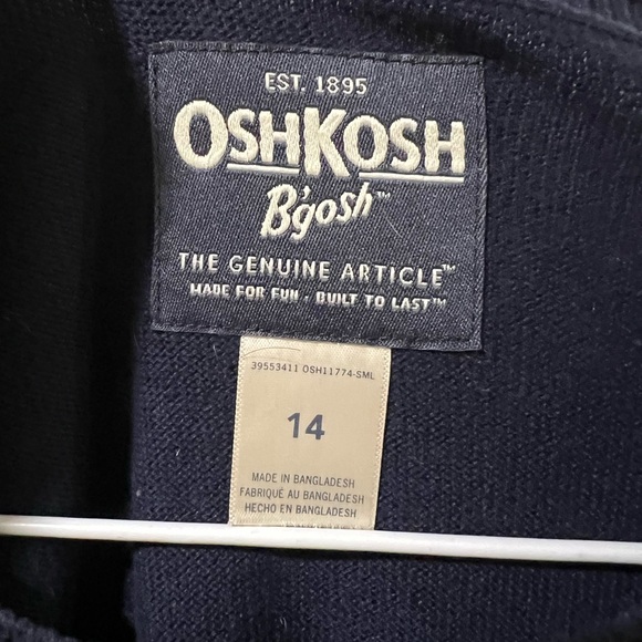 Oshkosh Boys Navy Dinosaur Sweater - Picture 4 of 4